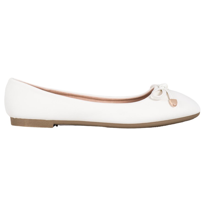 Diamantique Klassiset valkoiset ballerinat valkoinen