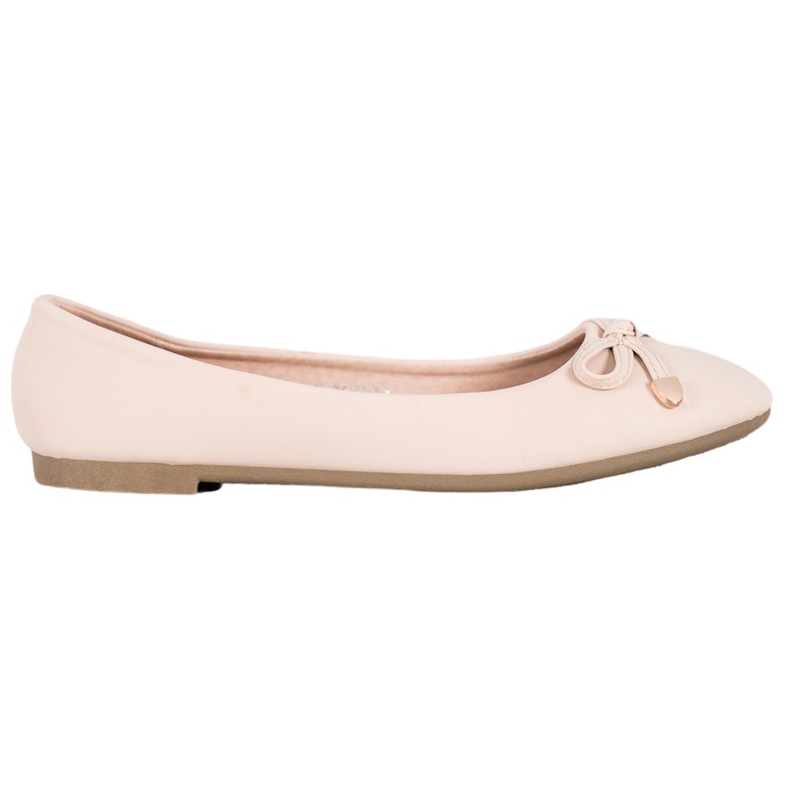 Diamantique Klassiset beige -ballerinat ruskea monivärinen