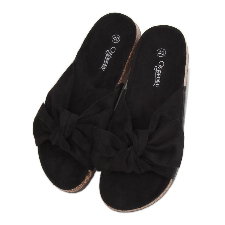 Musta korkkitossut G-580 Musta