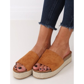 Tossut espadrilles camel 10-215 Camel ruskea