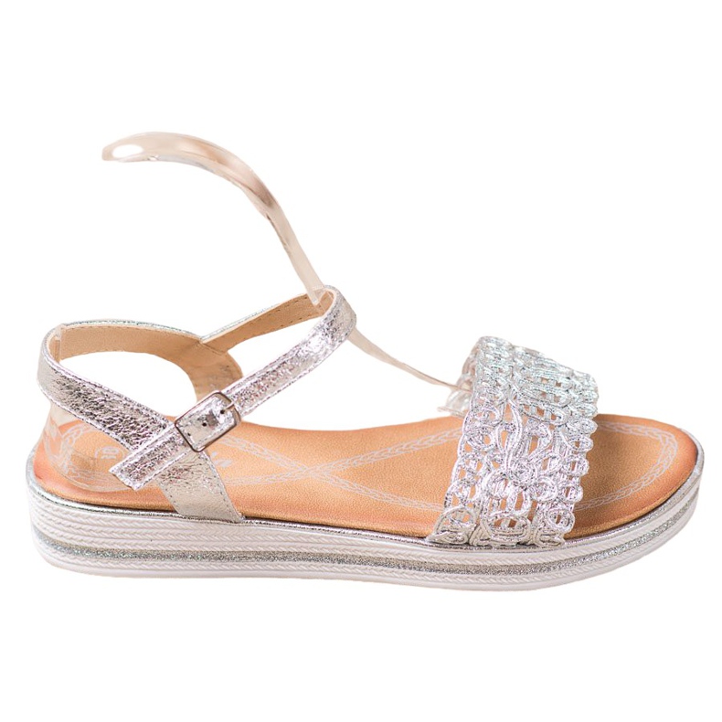 Renda Sandaalit alustalla harmaa