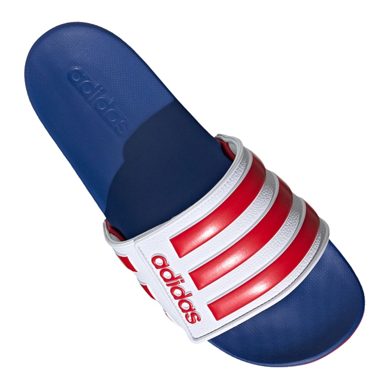 Adidas Adilette Comfort Adj M EG1346 -tossut valkoinen punainen sininen