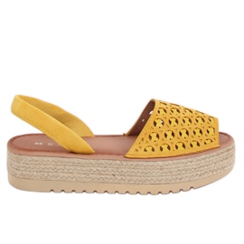 Sandaalit, espadrillot, hunaja WH931 Keltainen