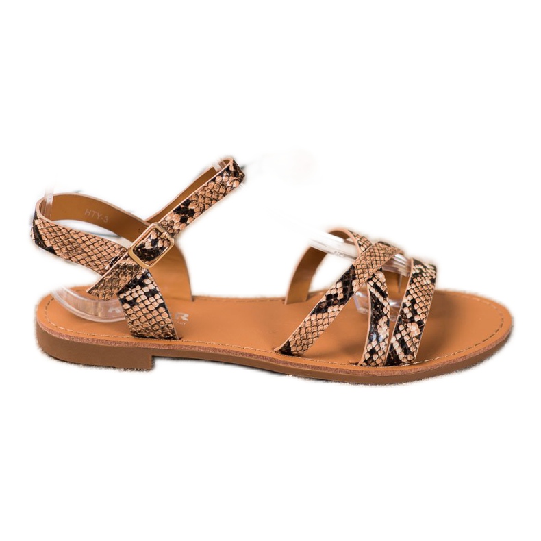 SHELOVET Sandaalit tasaisella kantapäällä monivärinen