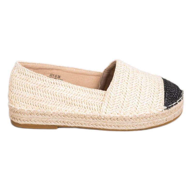 SHELOVET Muodikkaat espadrillit alustalla beige