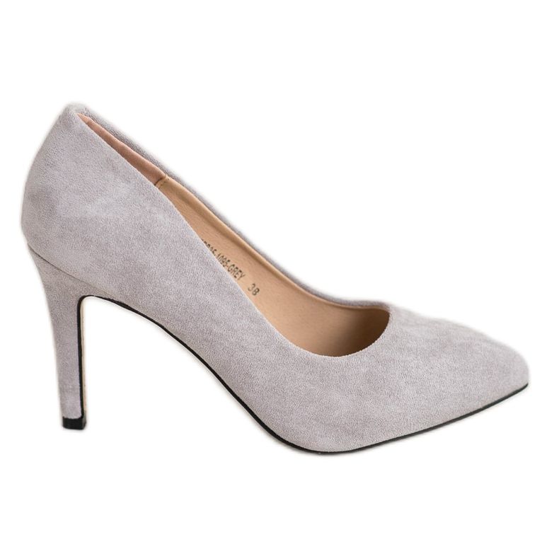 Evento Mokkanahkaiset korkokengät harmaa