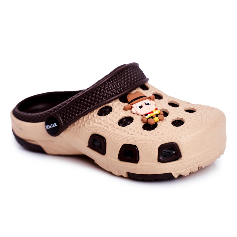 Giolan Lasten ruskea vaahto Crocs Brown Cowboy -tossut