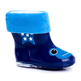 Lasten tummansiniset Frog -kumiset galoshes tummansininen sininen
