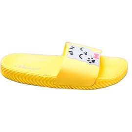 Bona Keltaiset tossut sovelluksella keltainen