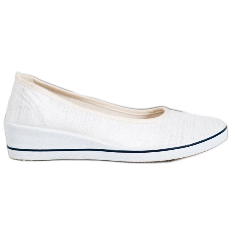 Comer Valkoinen ballerina kiilassa harmaa