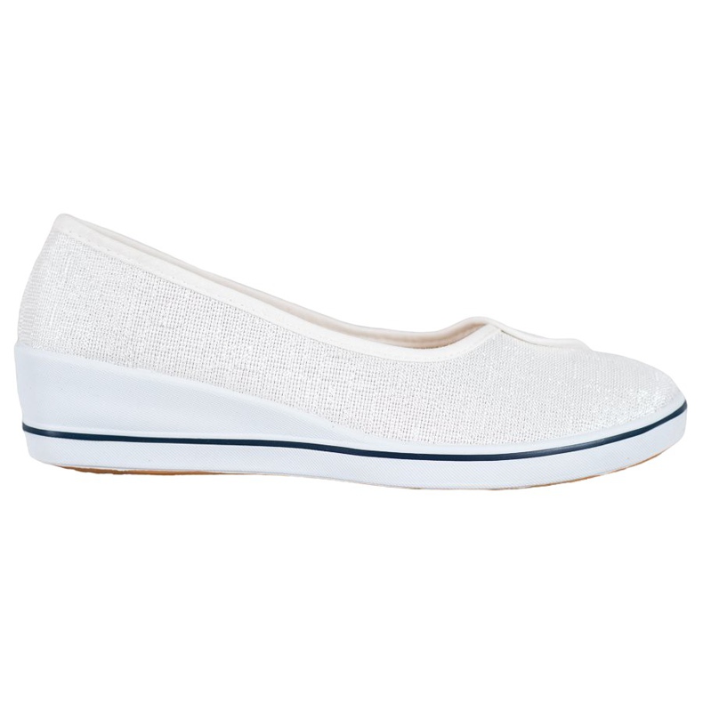 Comer Ballerinat glitterillä valkoinen
