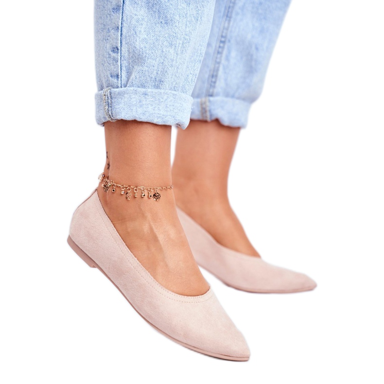 SEA Naisten Eco-Suede ballerinat Pink Bellissima vaaleanpunainen