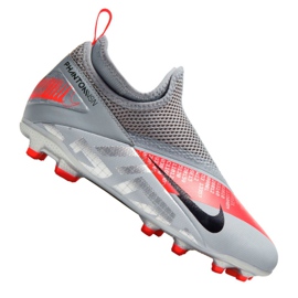 Nike Phantom Vsn 2 Academy Df Mg Jr CD4059-906 jalkapallokengät monivärinen harmaa