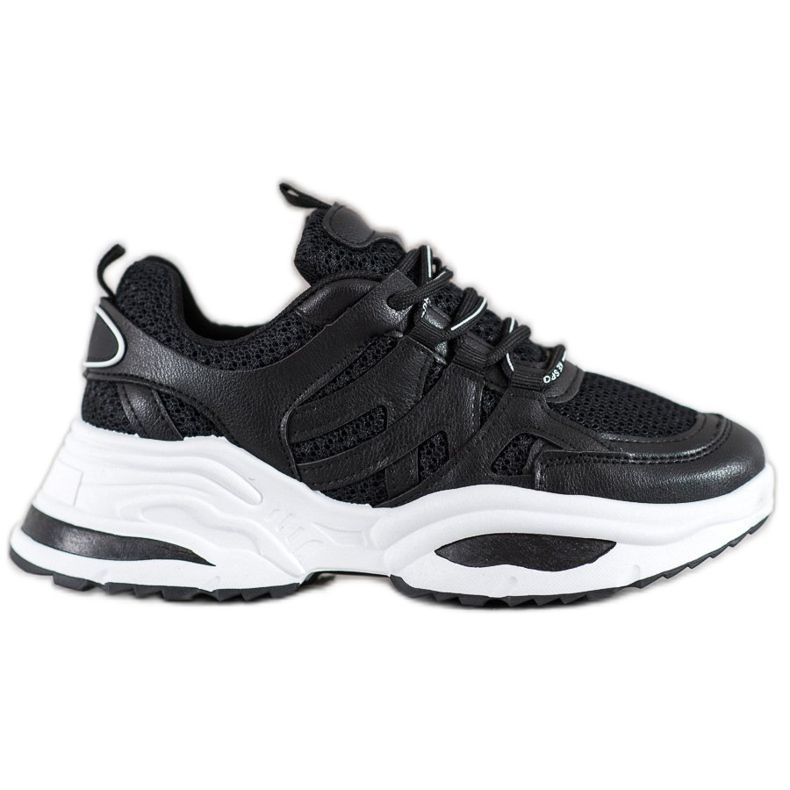 SHELOVET Mukavat mustat lenkkarit