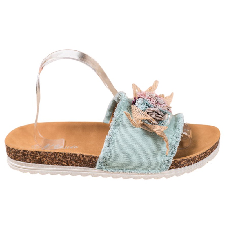 SHELOVET Muodikkaat tossut ruskea vihreä