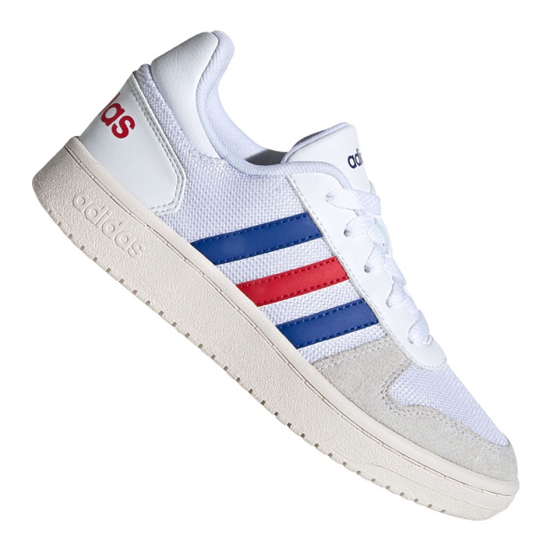Adidas Hoops 2.0 Jr FW9120 kengät valkoinen harmaa