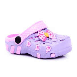 NEWS Lasten tohvelit Vaahto Crocs Violet Bow Susan violetti