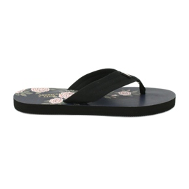 American Club Amerikkalaisten naisten flip-flops vaahto JP04 musta pinkki