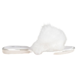 Bona Tyylikkäät tossut turkiksella valkoinen