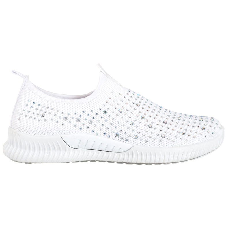 SHELOVET Valkoiset kengät kristalleilla valkoinen