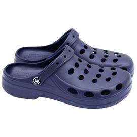 Flameshoes Miesten sandaalit Navy Blue Crocs tummansininen