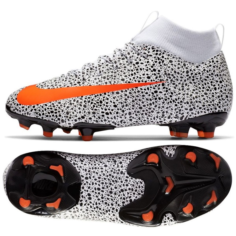 Nike Mercurial Superfly 7 Academy CR7 FG / MG Jr CV3182-180 jalkapallokengät monivärinen valkoinen