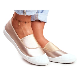 LU BOO Lenkkarit Slip On Slip-on Gold Sneakers Justy kultainen