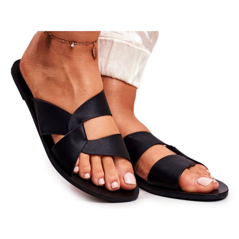 Naisten klassiset tossut Lu Boo Black Mabella musta