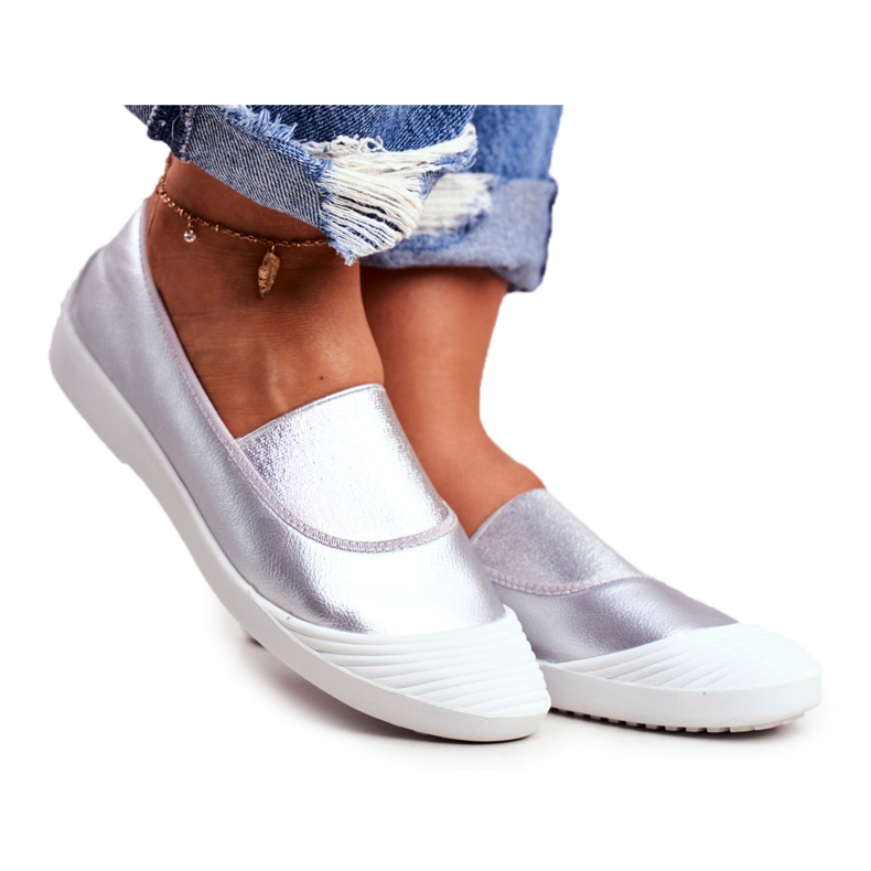 LU BOO Tennarit Slip On Slip-on Tennarit Silver Justy harmaa