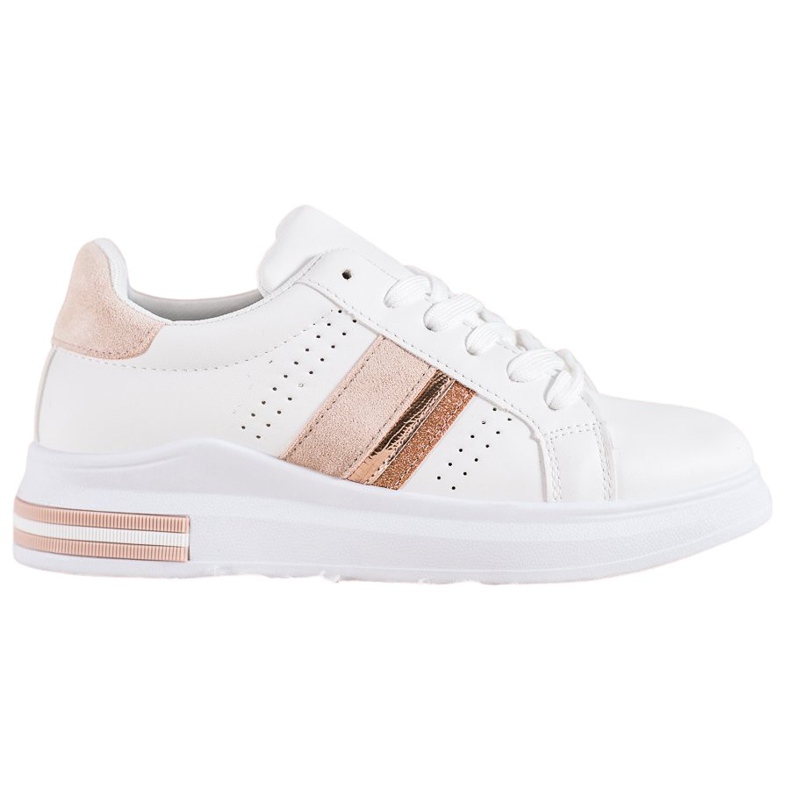 SHELOVET Tennarit, joissa mokkanahkat valkoinen