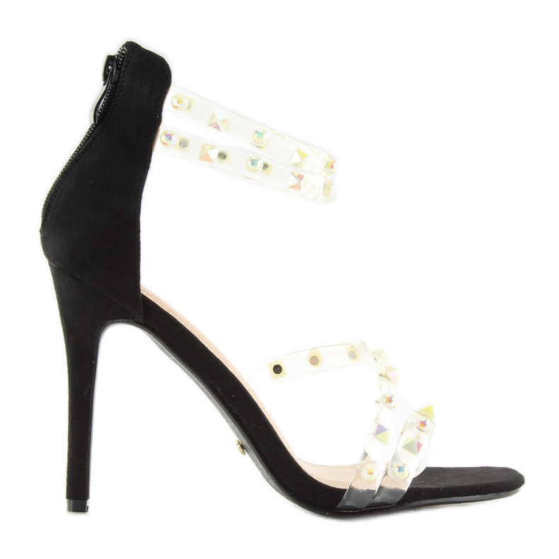 Sandaalit silikonihihnoilla musta NF-25P Musta