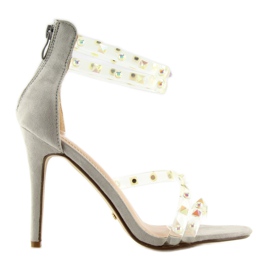 Sandaalit silikonihihnoilla NF-25P Harmaa