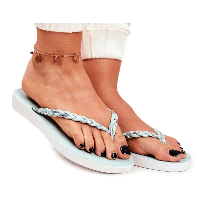 PS1 Naisten tohvelit Varvastossut Punottu vyö Vihreä Peggie