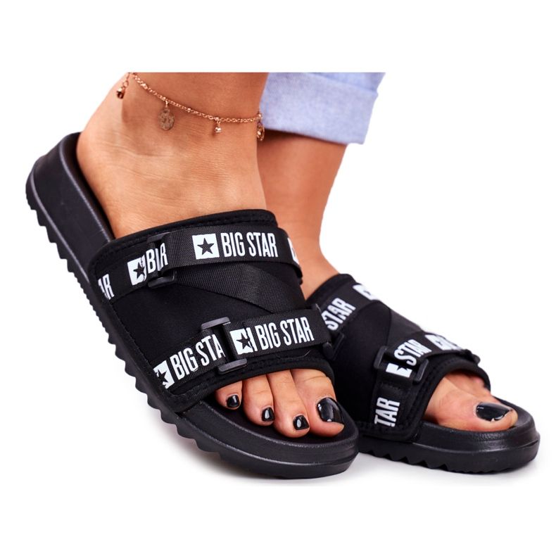 Naisten tossut Big Star Military Black GG274018 musta