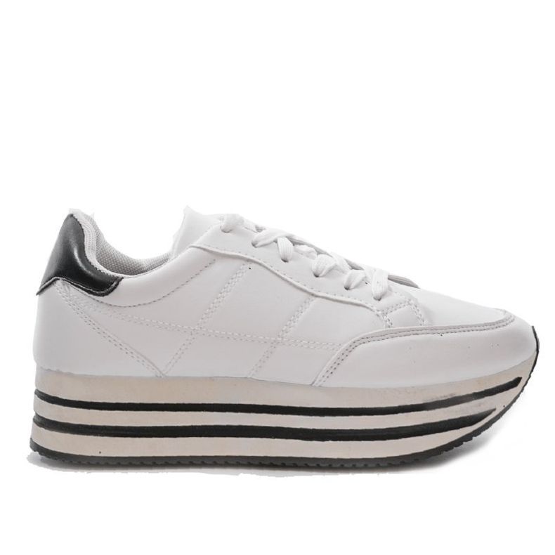 Valkoiset muodikkaat naisten urheilukengät 230-3 valkoinen