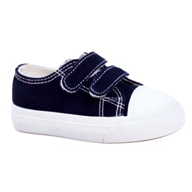Apawwa Lasten lenkkarit Navy Blue Fanot tarranauhalla valkoinen tummansininen