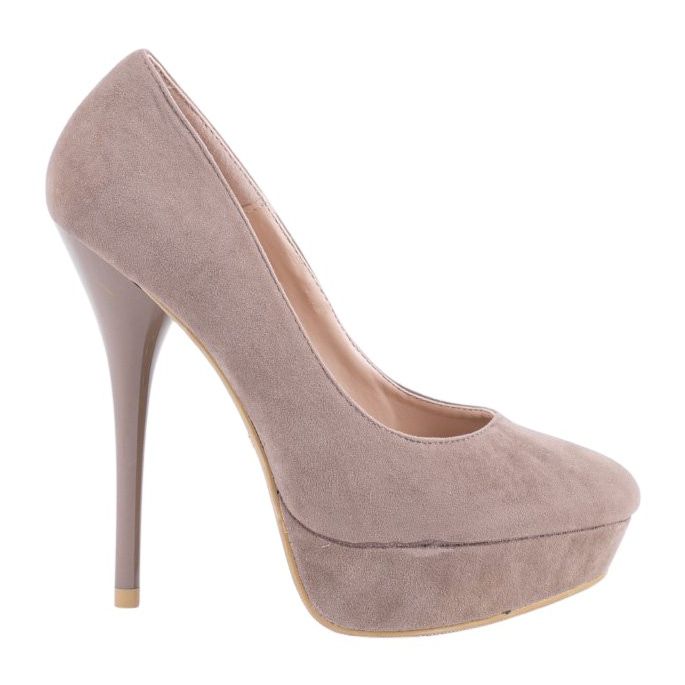 Khaki-mokkanahkaiset korkokengät S3477-4 monivärinen vihreä