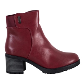 J. Star Mukavat saappaat pylväässä punainen