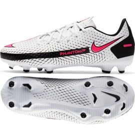 Nike Phantom Gt Academy FG / MG Jr CK8476-160 jalkapallokengät valkoinen monivärinen