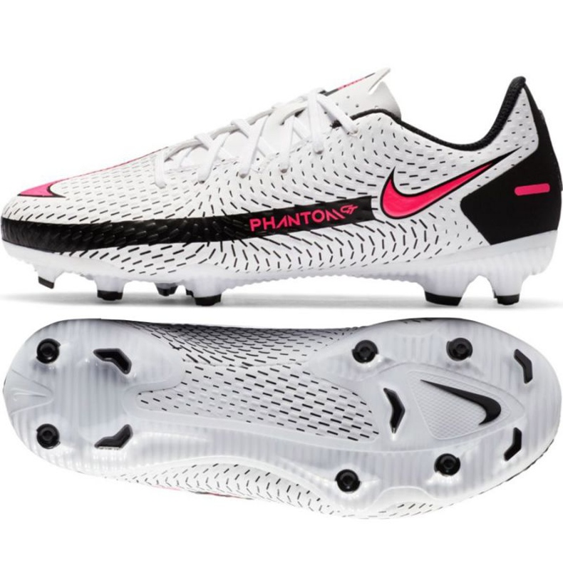 Nike Phantom Gt Academy FG / MG Jr CK8476-160 jalkapallokengät monivärinen valkoinen