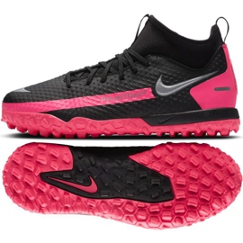Nike Phantom Gt Akatemia Df Tf Jr CW6695-006 jalkapallokenkä musta monivärinen