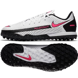 Nike Phantom Gt Academy Tf Jr CK8484-160 jalkapallokenkä valkoinen monivärinen