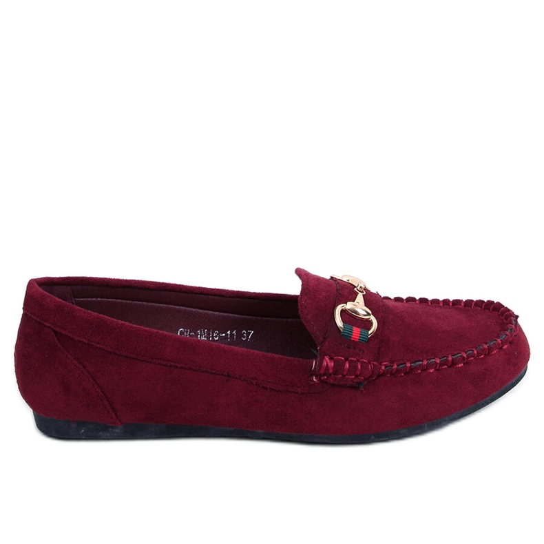 Naisten viininpunainen loafers CH-1M16 Wine Red monivärinen
