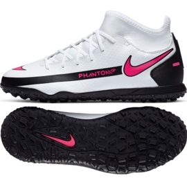 Nike Phantom Gt Club Df Tf Jr CW6729-160 jalkapallokengät valkoinen monivärinen