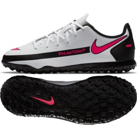 Nike Phantom Gt Club Tf Jr CK8483-160 jalkapallokenkä monivärinen valkoinen