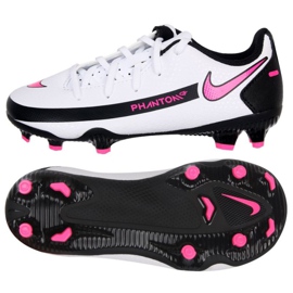 Nike Phantom Gt Club FG / MG Jr DC9466-160 jalkapallokengät valkoinen monivärinen