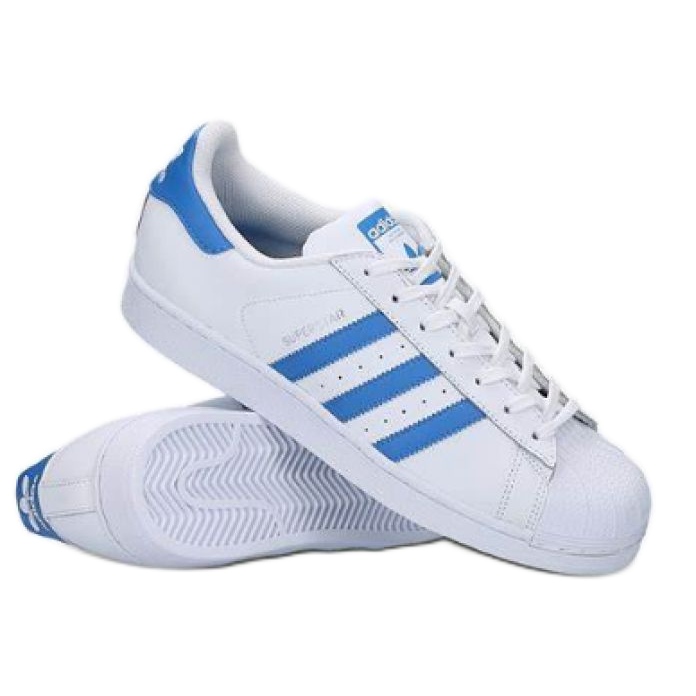 Adidas Superstar W S75929 kengät valkoinen sininen