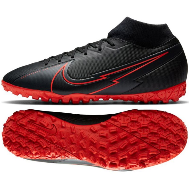 Nike Mercurial Superfly 7 Academy Tf M AT7978-060 jalkapallokengät monivärinen musta