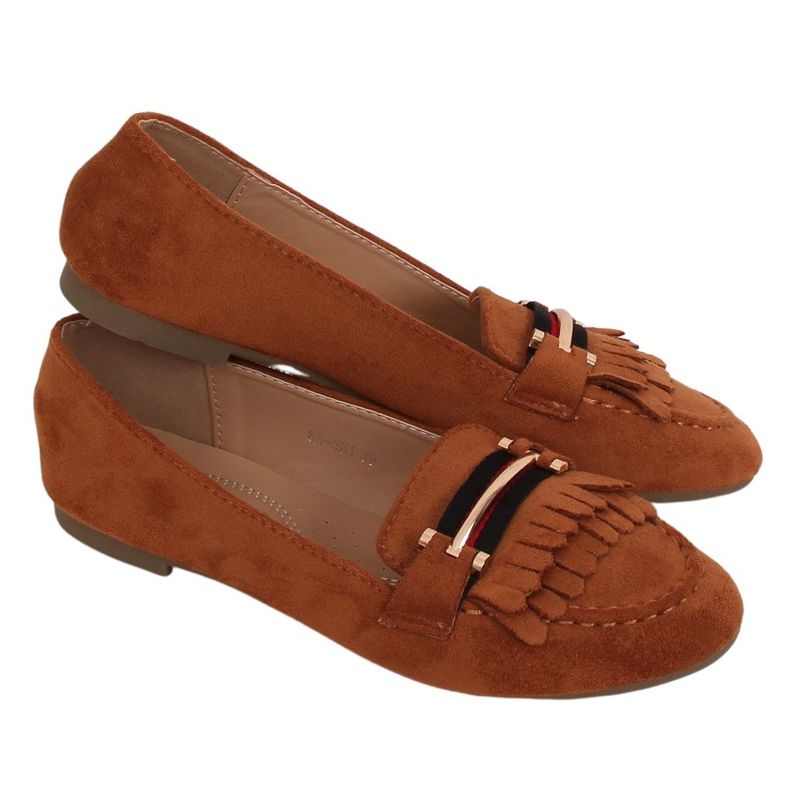 Naisten loafers kameli 88-381 Camel ruskea