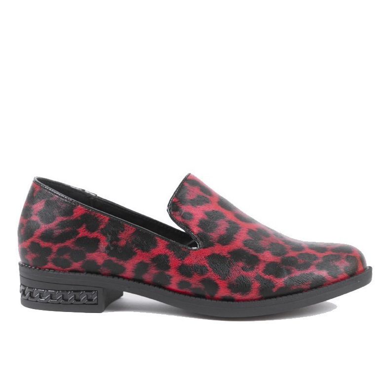 Punaiset naisten kengät C18-6527 musta punainen